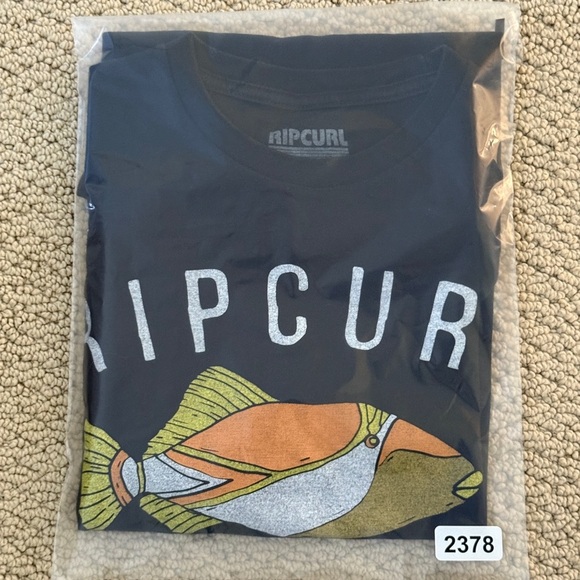 RIP CURL “The Search” Fish Tropical Surf Tee Shirt Men L Large Standard Fit - Picture 6 of 6